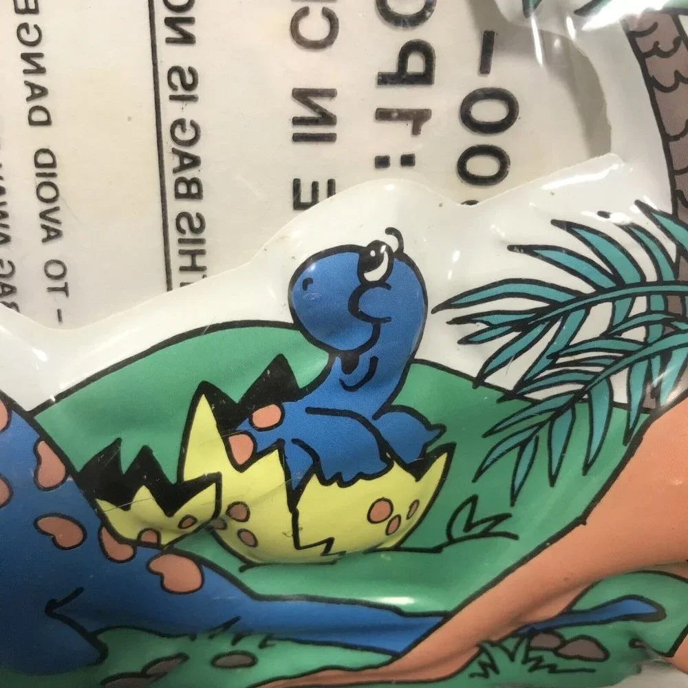 Vintage 1991 Wilton Dinosaur Family Happy Birthday Cake Topper Decoration SEALED